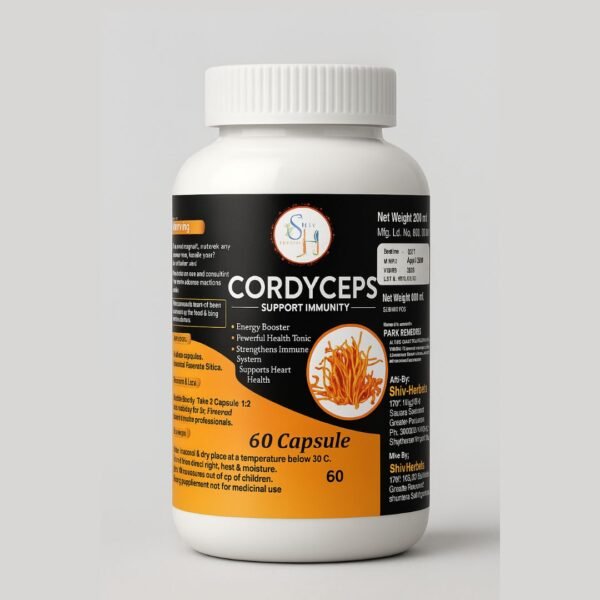 Shivherbals Cordyceps Capsules - 60 Capsules - Image 3